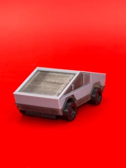 Tesla Cybertruck Print & Assemble Kit With Working Wheels 3d model