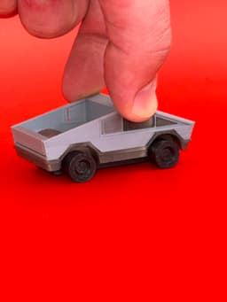 Tesla Cybertruck Print & Assemble Kit With Working Wheels 3d model