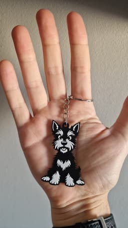 Dog keychain 25 3d model