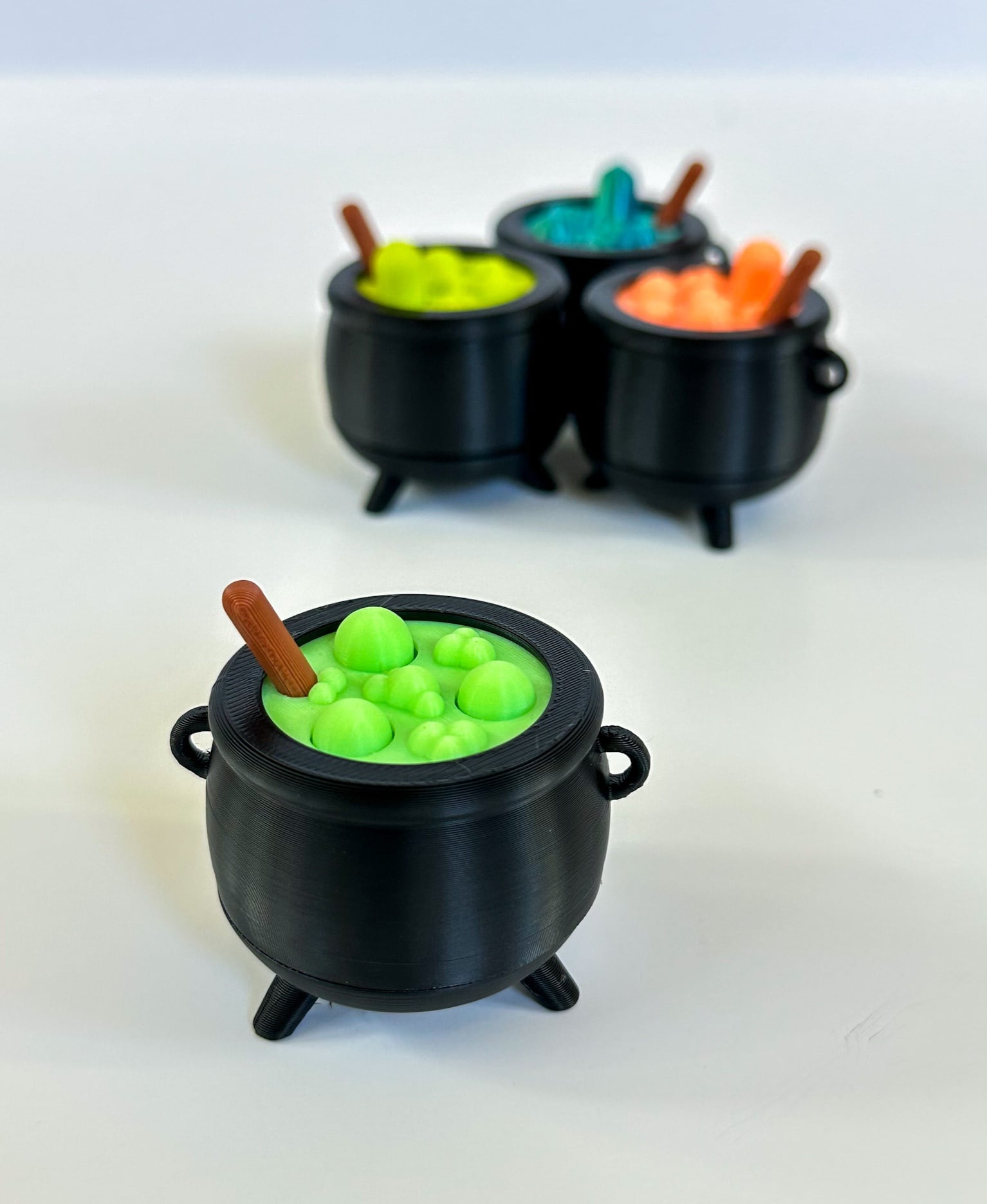 Mini Boiling Cauldron Fidget for Halloween 3d model
