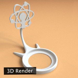 Science Atom 3d model