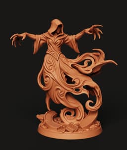Spectral Wraith Ghost Statue | Gothic Fantasy Sculpture | Dark Art Decor 3d model