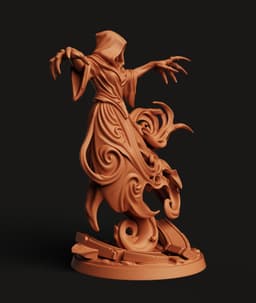 Spectral Wraith Ghost Statue | Gothic Fantasy Sculpture | Dark Art Decor 3d model