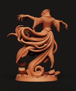 Spectral Wraith Ghost Statue | Gothic Fantasy Sculpture | Dark Art Decor 3d model