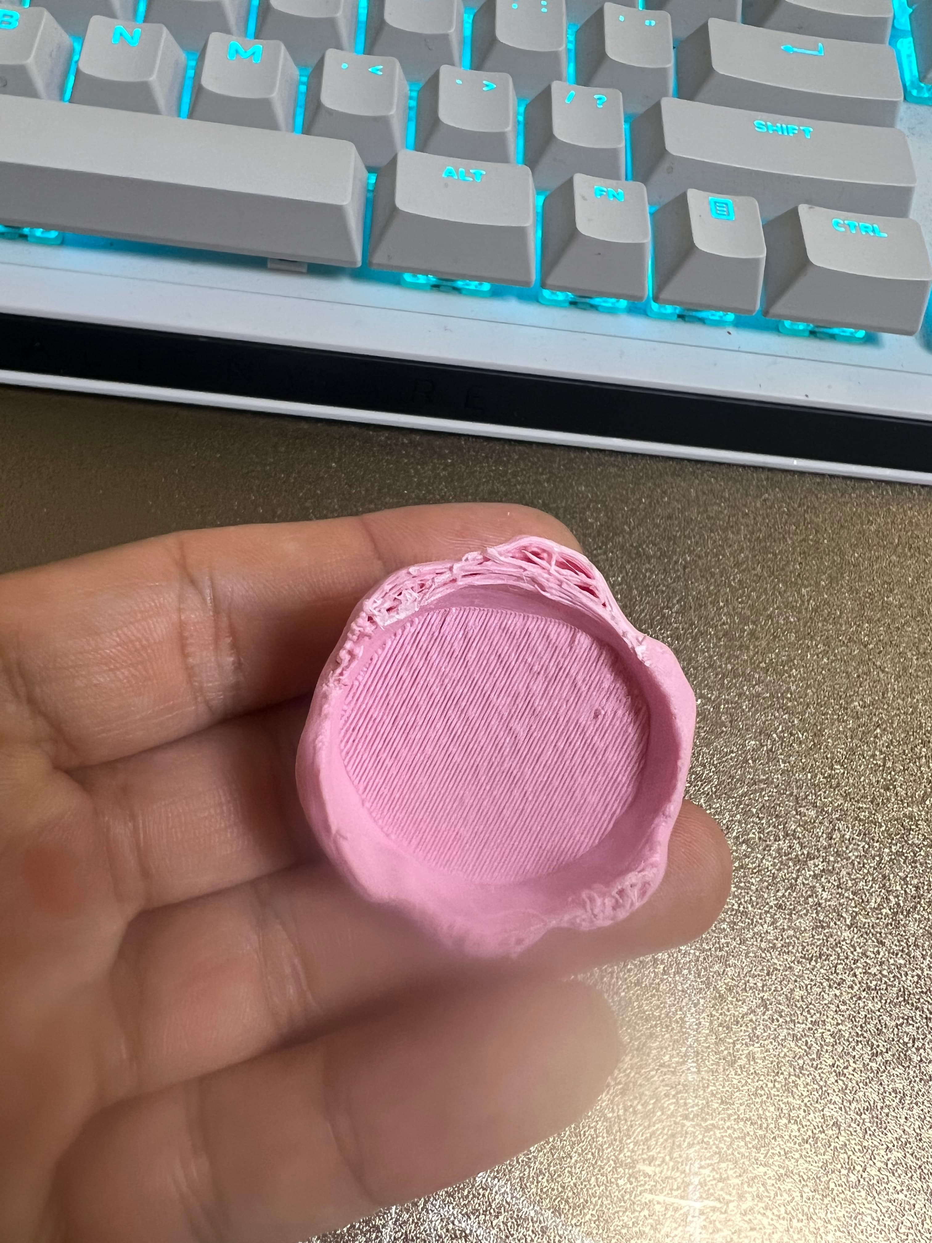 Hey Ludo i printed this with both Bambu Filament Sakura pink and Ivory white. But for some reason both of them look like this. how so? and how can this be corrected? thanks!