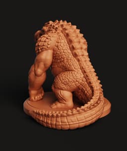 Crocodile Humanoid STL | Fantasy Monster 3D Print | RPG 3d model