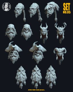 Head Pack SET.05 3d model