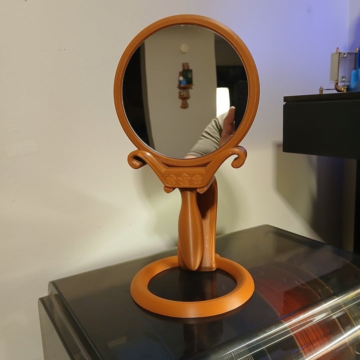 Victorian Hand Mirror and Stand 3d model