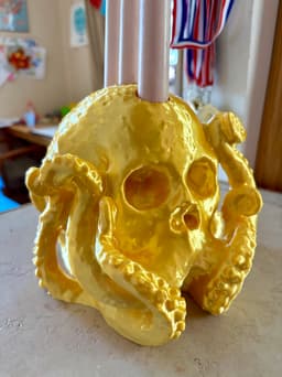 Octo Skull Candle Holder 3d model