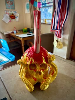 Octo Skull Candle Holder 3d model