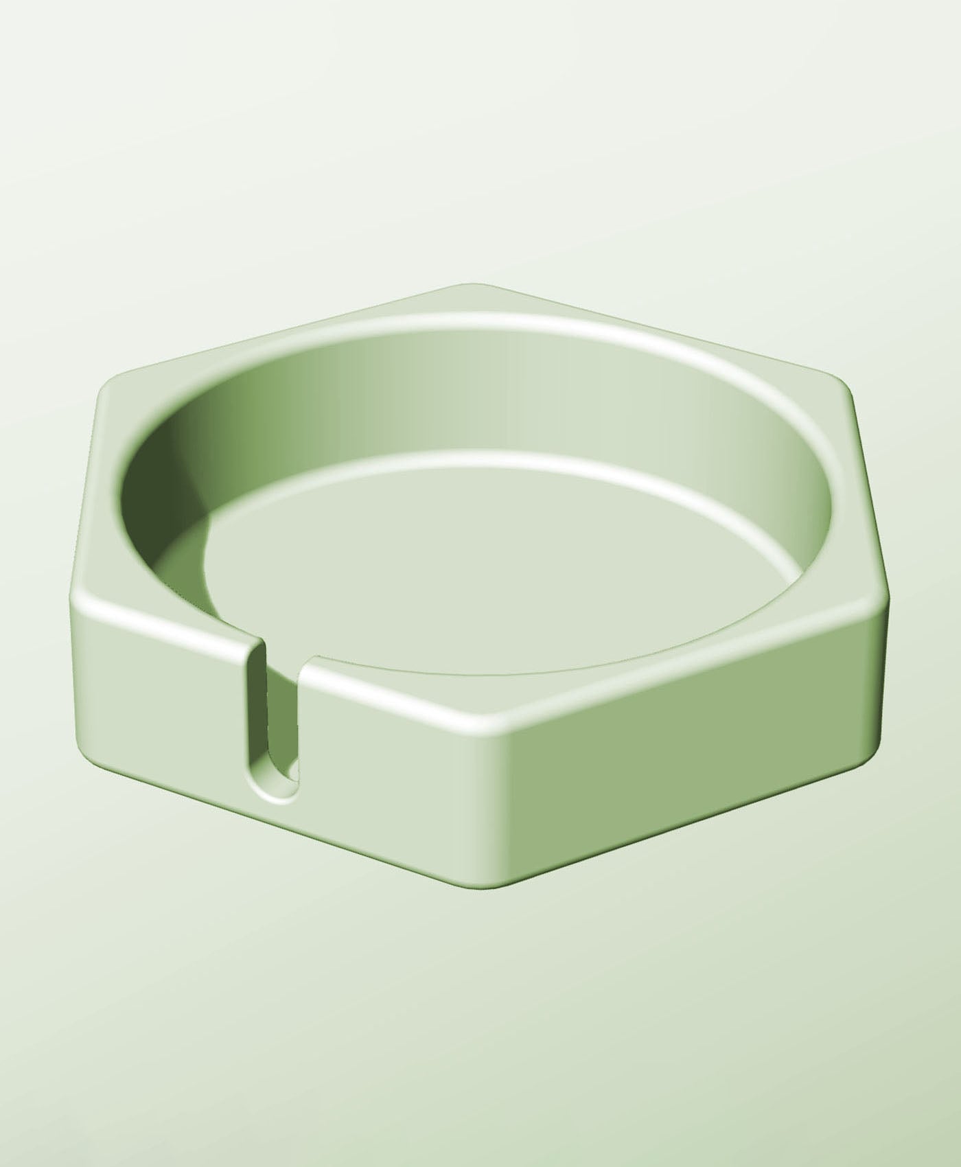 CH128-35-S Slotted container modular stackable module bin box 3d model