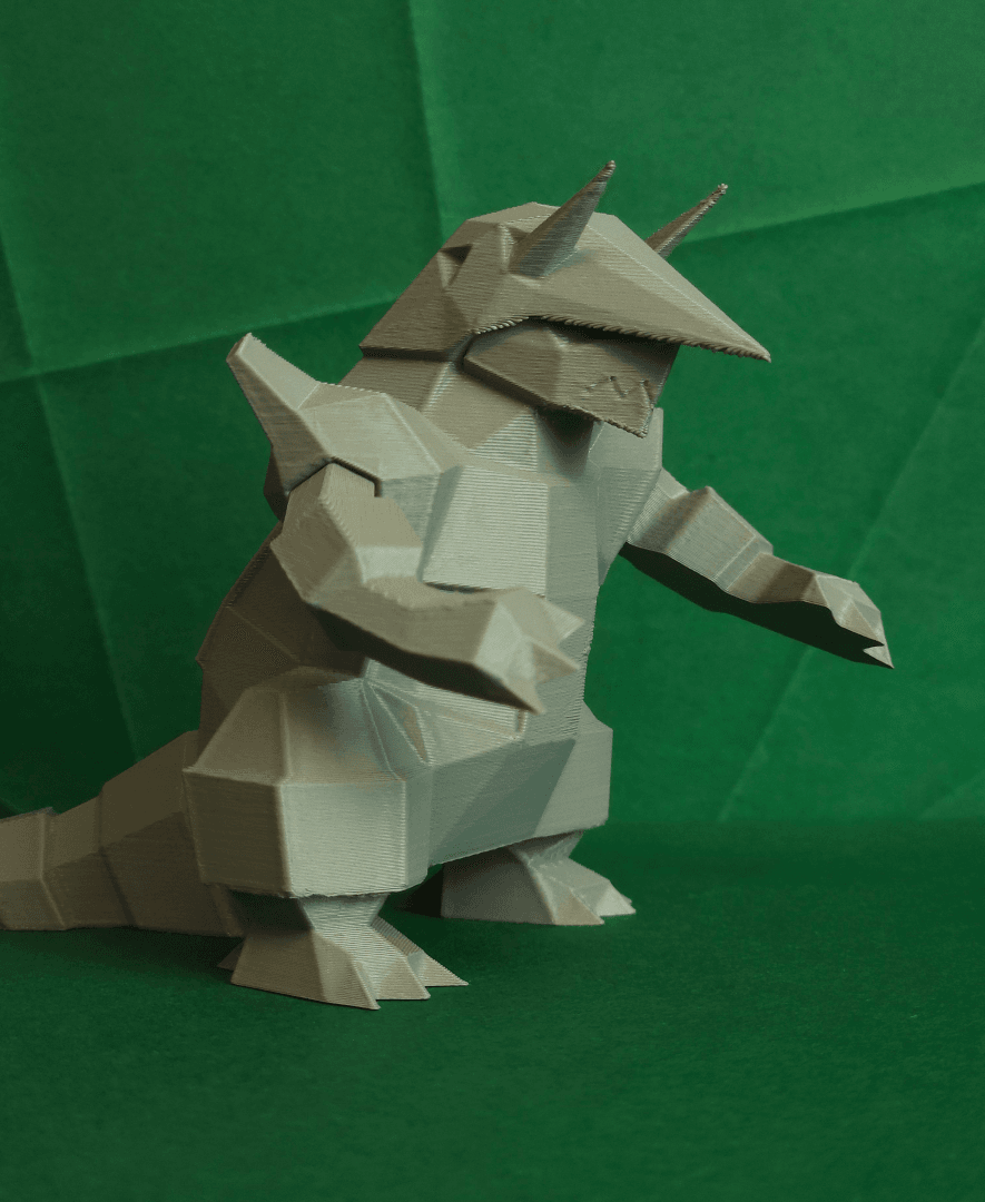 Aggron Low Poly Pokemon 3d model