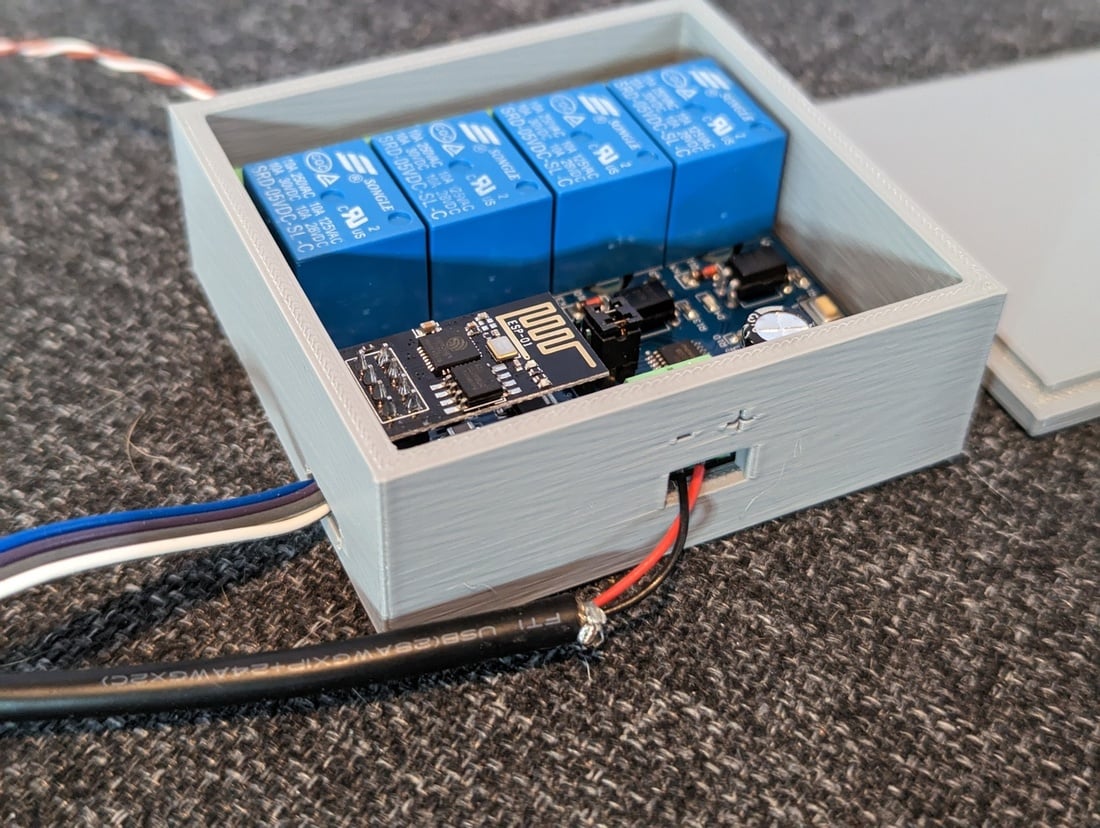 Quad Relay Enclosure 3d model