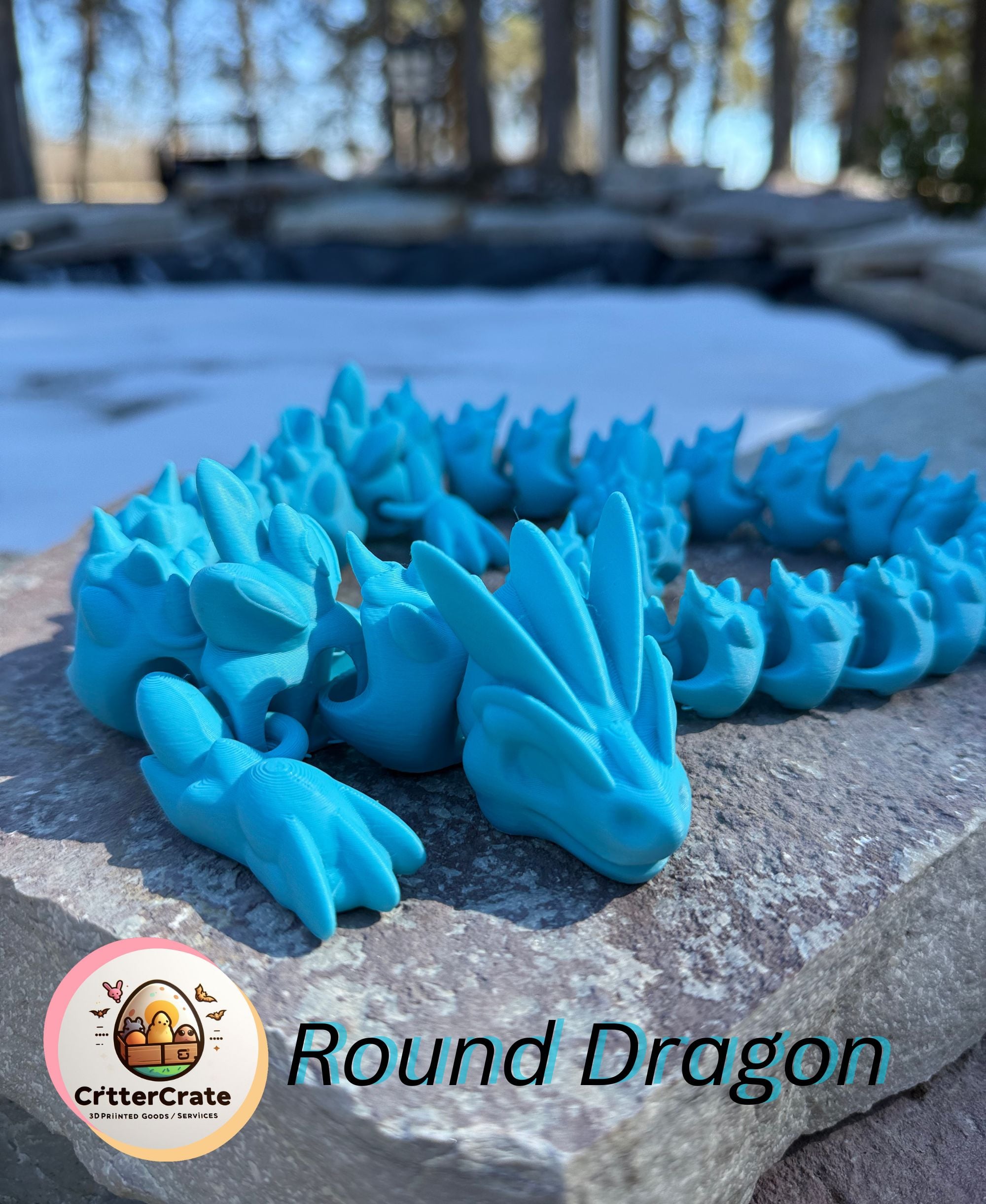 Round Dragon 3d model