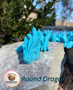 Round Dragon 3d model