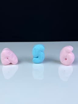 Balloon letters and numbers 3d model