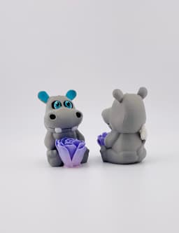 Mother's Day Roseables Hippo 3d model