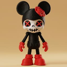 HAKKOWEEN SKULL MICKEY 3d model