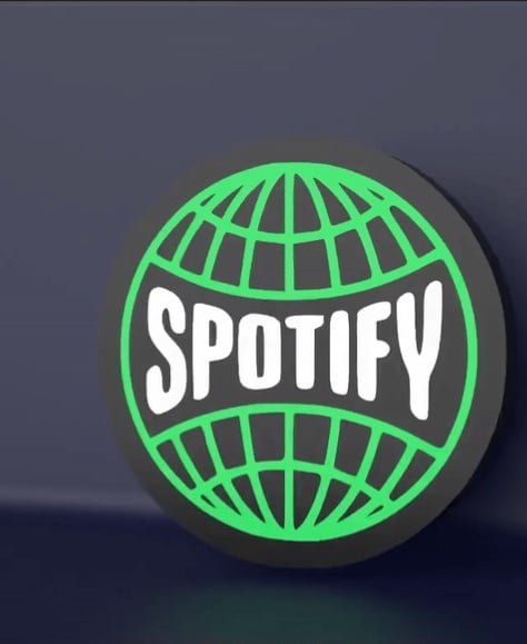 Spotify - Led strip compatible 3d model
