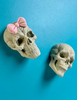 Puffy Skull Fridge Magnets 3d model