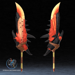 Monster Hunter Rathalos Sword 3D Printer File STL 3d model