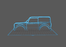 Ford - Bronco Wall Art 3d model