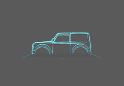 Ford - Bronco Wall Art 3d model