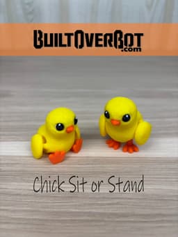 Baby Chick Sit or Stand 3d model