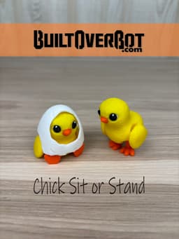 Baby Chick Sit or Stand 3d model
