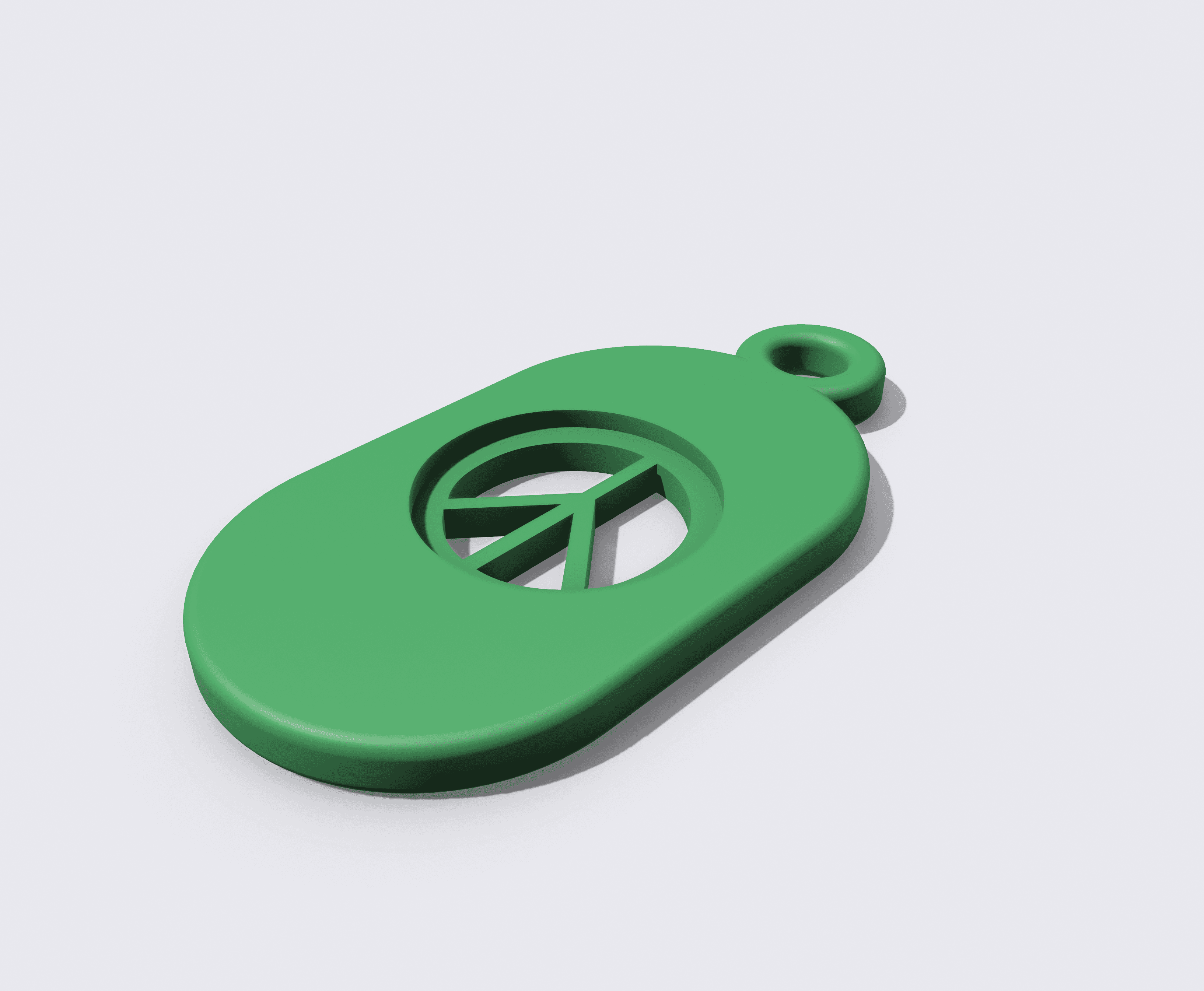 Peace Key Fob 3d model