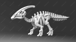 Parasaurolophus Skeleton 3d model