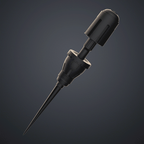 Thumper - Mole Repellent Stake - Dune 3d model
