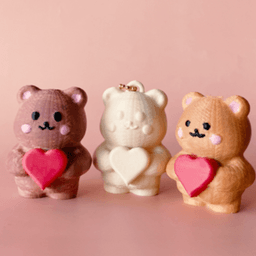 Valentine's Day baby bear 3d model