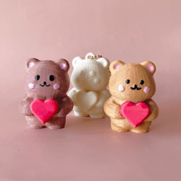 Valentine's Day baby bear 3d model