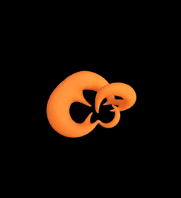 4D Snake 3d model