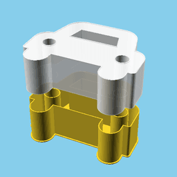 Car Front View, nestable box (v1) 3d model