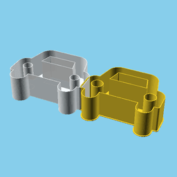 Car Front View, nestable box (v1) 3d model