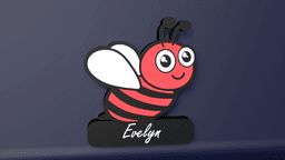 Cute Bee - LED Strip compatible 3d model