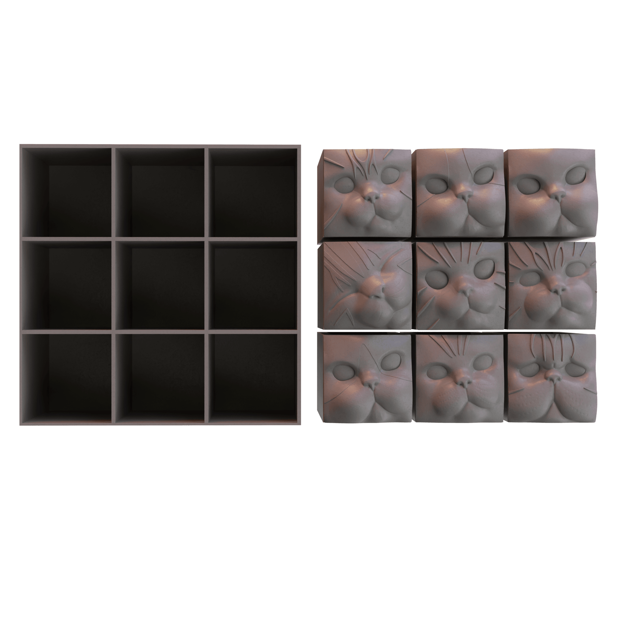 Cat Drawers 3d model