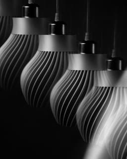 Ridged Pendant Lamp by MODERN MACHINE 3d model