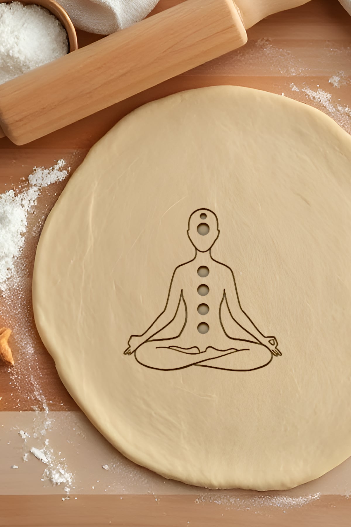 Yoga Cookie Cutter, Biscuit Cutter 3d model