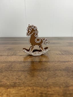 Gingerbread Rocking Horse V1 3d model