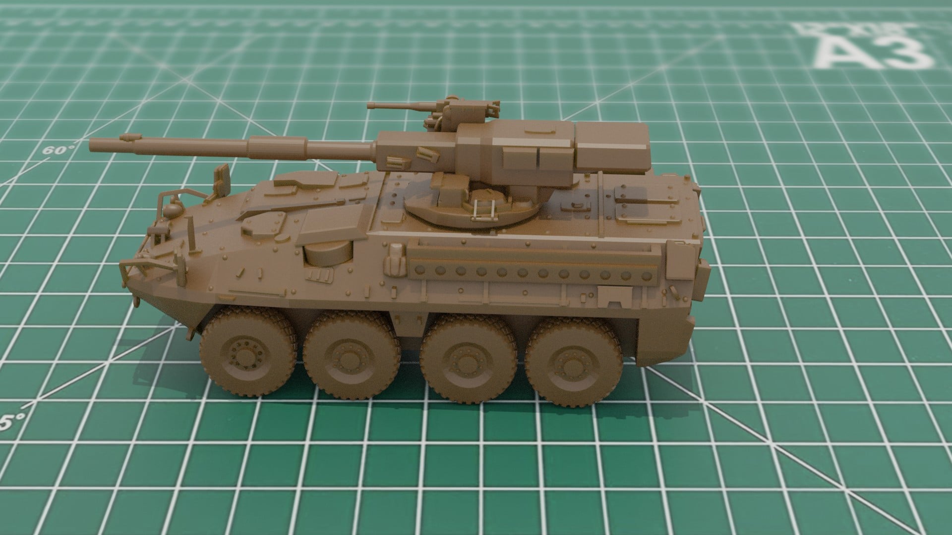 M1128 Stryker MGS 3D Print Digital Model 3d model