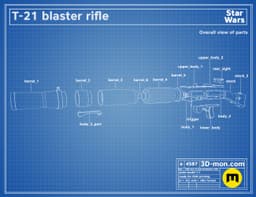 T-21 Blaster Rifle 3d model