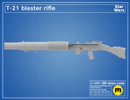 T-21 Blaster Rifle 3d model