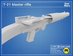 T-21 Blaster Rifle 3d model