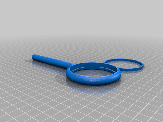 58mm magnifying glass 3d model