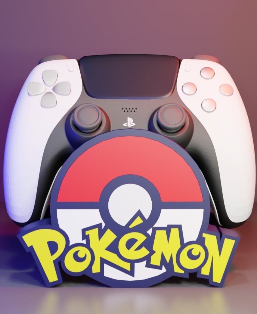 Pokémon Logo Controller Holder 3d model