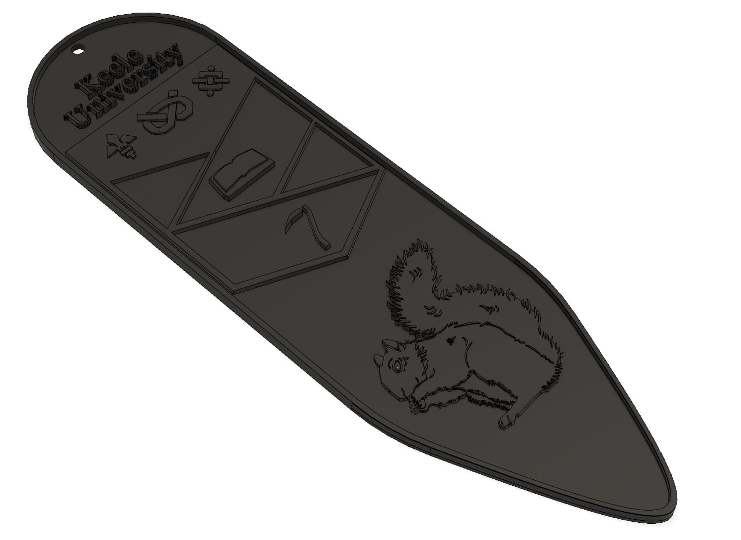 Keele University Bookmark 3d model