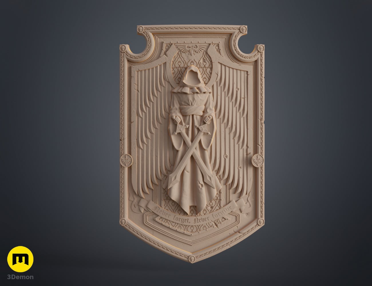 Dark Angels Storm Shield 3d model